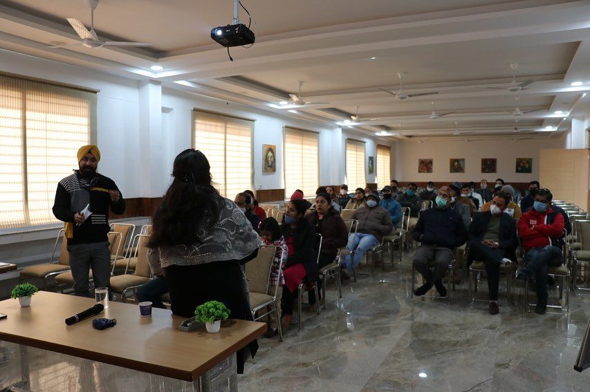 A counselling skills session in progress at a workshop